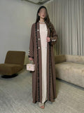 2-Piece Abaya Set with Buttons