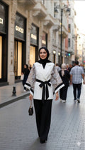 The Seraphina Contrast Embroidered Blazer