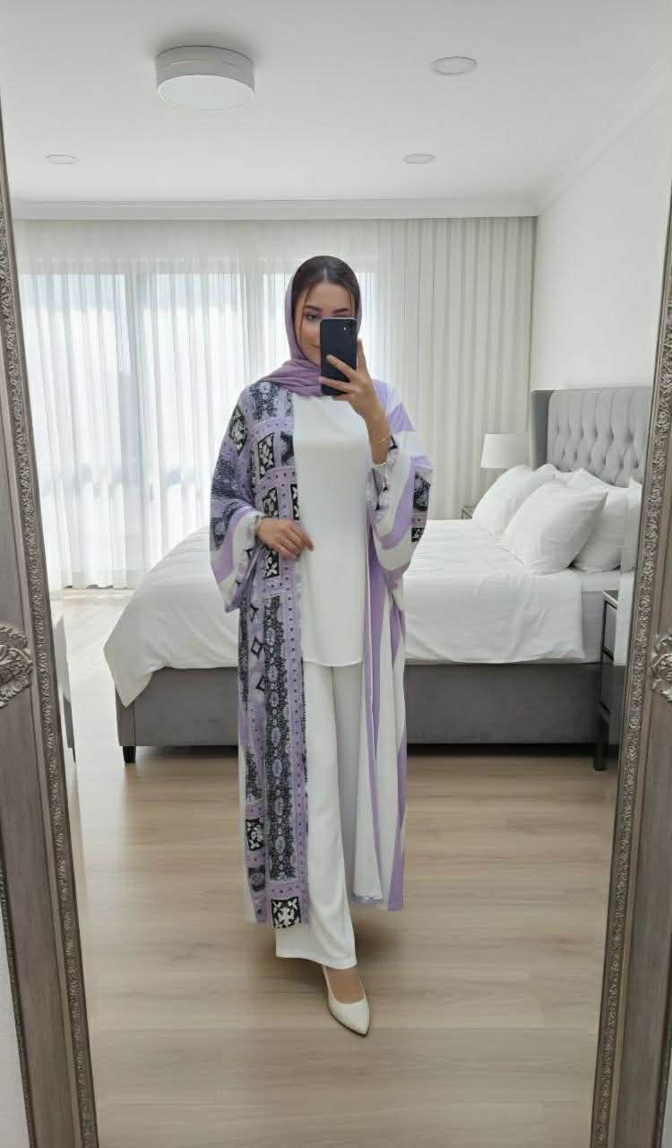 3-Piece Modest Abaya Set
