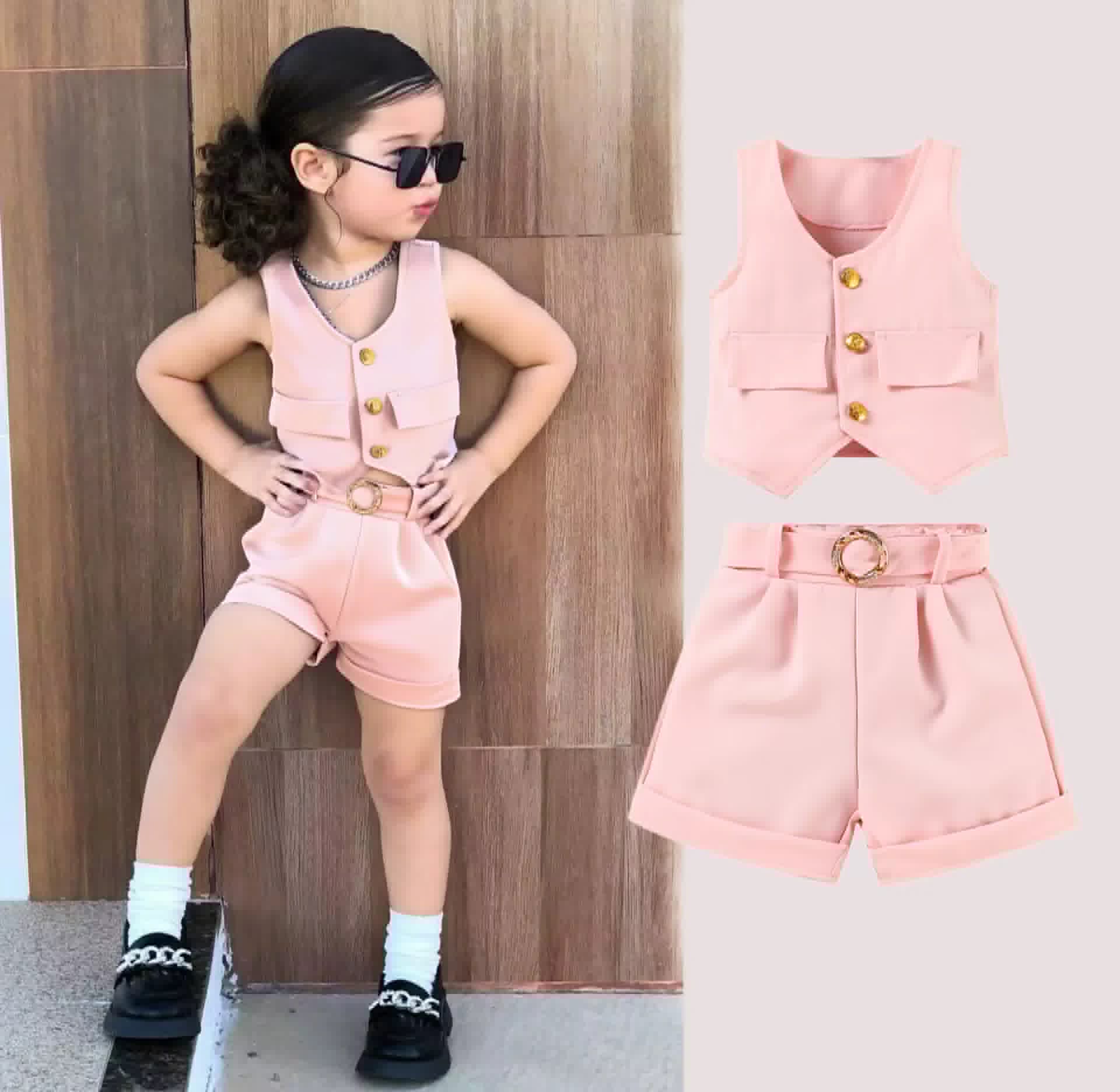 Sleeveless Vest & Shorts Set