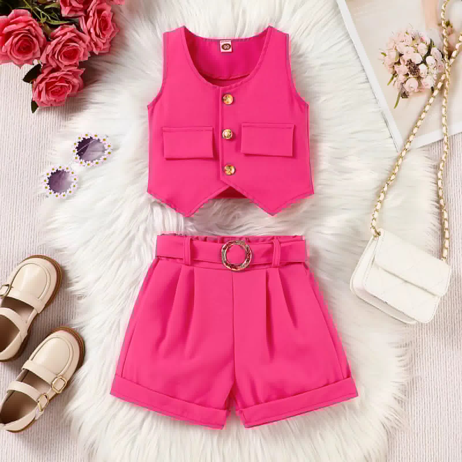 Sleeveless Vest & Shorts Set