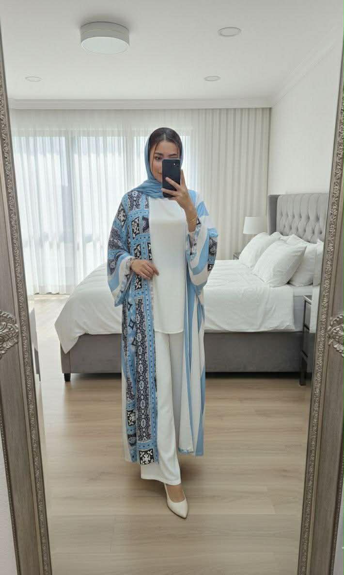 3-Piece Modest Abaya Set
